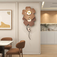 Load image into Gallery viewer, 2024 New Modern minimalist Clock Creative Flower MDF Art Wall Clock 3D