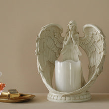 Load image into Gallery viewer, Elegant Angel Candle Holder – Resin Angel Statue with Candle for Home Decor and Spiritual Ambiance