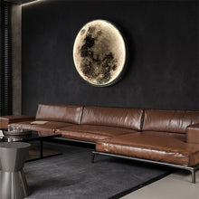 Load image into Gallery viewer, Art Modern Indoor Lighting Design Bedroom Round led Moon Wall Lamp
