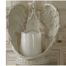 Load image into Gallery viewer, Elegant Angel Candle Holder – Resin Angel Statue with Candle for Home Decor and Spiritual Ambiance