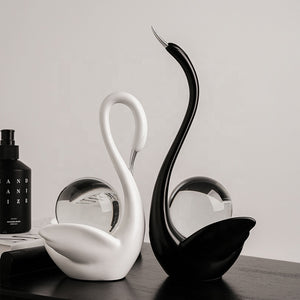 Creative Nordic Couple Swan Ornament Home Living Room Decoration