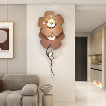 Load image into Gallery viewer, 2024 New Modern minimalist Clock Creative Flower MDF Art Wall Clock 3D