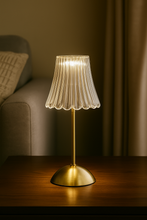 Load image into Gallery viewer, Elegant Crystal Touch Lamp with Golden Base – 12/5 Inch