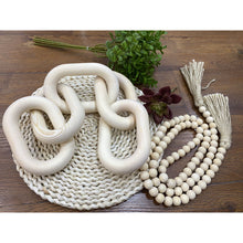 Load image into Gallery viewer, Country Style Jumbo Raw Wood Link Knot Polished Wooden Chain For Home Decoration
