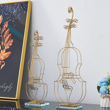 Load image into Gallery viewer, European Creative Home Ornament Hotel Room Decor Handmade Iron Metallic Violin Decoration holiday anniversary gift