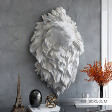 Load image into Gallery viewer, 3D crafted majestic lion head for accent wall