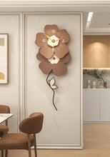 Load image into Gallery viewer, 2024 New Modern minimalist Clock Creative Flower MDF Art Wall Clock 3D