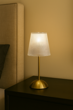 Load image into Gallery viewer, Elegant Crystal Touch Lamp with Golden Base – 12/5 Inch