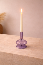 Load image into Gallery viewer, 🕯️ Modern Glass Candle Holder Set or single | Designer Table Candlestick Collection