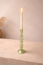 Load image into Gallery viewer, 🕯️ Modern Glass Candle Holder Set or single | Designer Table Candlestick Collection