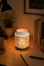 Load image into Gallery viewer, White Floral Cutwork Lantern Set | Decorative Candle Lanterns (Set of 2)