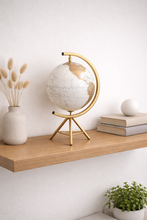 Load image into Gallery viewer, Luxury Gold Stand Globe Decor – Modern Minimalist Tabletop World Globe (14/8/6 Inch)