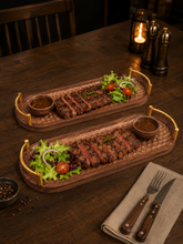 Load image into Gallery viewer, Luxury Wooden Serving Tray Set | 2 Sizes Available