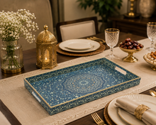Load image into Gallery viewer, Mediterranean Serving Tray Collection | 2 Sizes Available ( Deep Rectang )