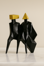 Load image into Gallery viewer, Luxury Home Bedroom Decoration Accessories Statue Sculpture Golden Black Figure Resin Decoration