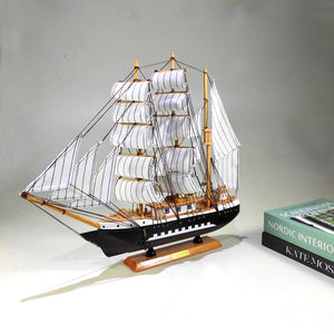 Vintage sea going wooden ship prototype