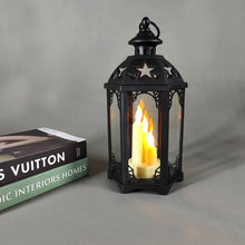 Load image into Gallery viewer, Decorative Battery Powered LED Lantern with LED Candle
