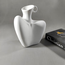 Load image into Gallery viewer, Modern White Ceramic Figure Vase for Contemporary Home Decor