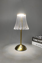 Load image into Gallery viewer, Elegant Crystal Touch Lamp with Golden Base – 12/5 Inch
