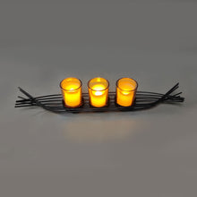 Load image into Gallery viewer, Boat-Shaped 3-Candle Holder for Home Decor - Elegant Metal Candle Stand