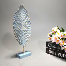 Load image into Gallery viewer, Decorative White Leaf Sculpture - Modern Home Decor