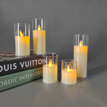 Load image into Gallery viewer, Set of 5 acrylic Led Candle Simulated Led Candle