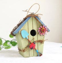 Load image into Gallery viewer, Nest Hanging Modern Cedar Bird House Kit Wood Garden Wooden Bird House Outdoor
