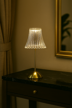 Load image into Gallery viewer, Elegant Crystal Touch Lamp with Golden Base – 12/5 Inch