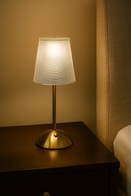 Load image into Gallery viewer, Elegant Crystal Touch Lamp with Golden Base – 12/5 Inch