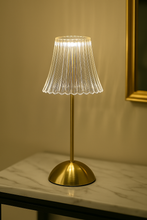 Load image into Gallery viewer, Elegant Crystal Touch Lamp with Golden Base – 12/5 Inch