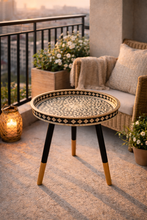 Load image into Gallery viewer, decorative tray table wooden side table mandala patterned coffee table
