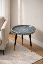 Load image into Gallery viewer, mediterranean pattern side table tray top accent table