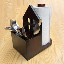 Load image into Gallery viewer, Kitchen tissue stand with spoon holder

