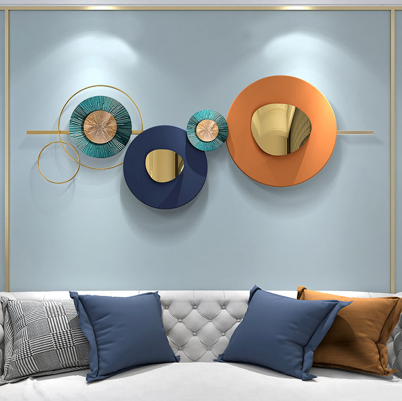 Metal crafted nordic style modern wall art for accent wall