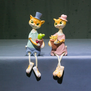 cute rabbit pair flexible leg  doll