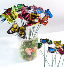 Load image into Gallery viewer, Garden decor artificial butterfly 10 pcs bunch
