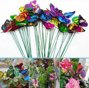 Garden decor artificial butterfly 10 pcs bunch