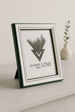 Load image into Gallery viewer, 15x11 inch green edge photo frame for table and wall decor

