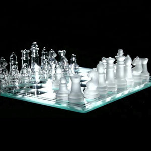 Premium Glass Chess Set - 13x13 Inch