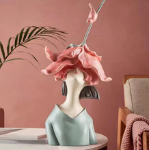 Load image into Gallery viewer, Elegant Rose Girl Decorative Sculpture – Aesthetic Modern Home Decor
