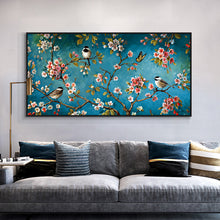 Load image into Gallery viewer, classical  Art Colorful Flower and bird  Canvas  Wall Art Floral Posters Prints for Living Room Bedroom Decor
