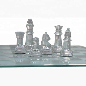 Premium Glass Chess Set - 13x13 Inch