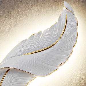 Indoor Interior Brackets Wall Sconce Light Feather Led Modern Wall Lamps