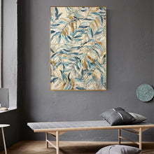 Load image into Gallery viewer, Nordic Abstract Leaves Wall Art Canvas Painting Scandinavian Poster Living Room Bedroom Decoration Prints Pictures No Frame
