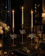 Load image into Gallery viewer, 🕯️ Luxury Crystal Candle Holder Set – 3 Piece Elegant Table Deco
