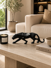 Load image into Gallery viewer, Modern Geometric Black Panther Resin Sculpture | Luxury Console Table Decor | Contemporary Home Accent
