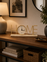 Load image into Gallery viewer, Home Decorative Table Clock | Modern Minimalist Metal Clock Decor
