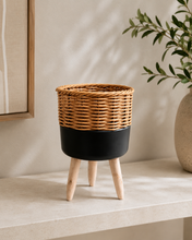 Load image into Gallery viewer, Nordic Rattan Planter Stand Collection | 3 Sizes Available
