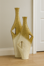 Load image into Gallery viewer, ✨ Modern Luxe Sculptural Vase Set (Tall 34″ &amp; Medium 28″)
