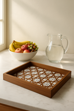 Load image into Gallery viewer, Wooden Decorative Serving Tray – 16×12 Inch | MetaphorBD
